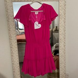 Bright pink Buddy Love short sleeve dress